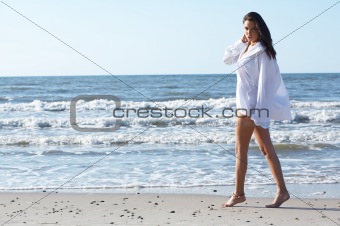 Beautiful Woman at seaside