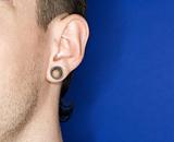 Man with pierced ear.