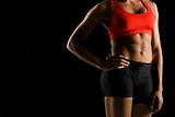 Athletic female body.