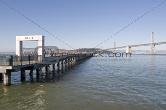 Pier 14 and Bay Bridge