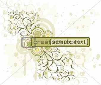 Abstract background with frame  - illustration