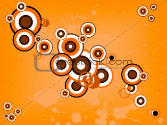 Orange retro Circles