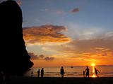 Sunset on Railay Beach, Krabi, Thailand