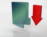 3D download icon