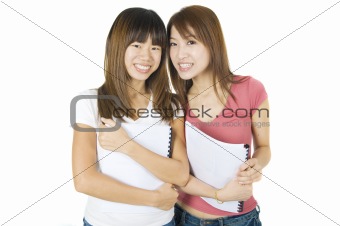 2 asian college girl