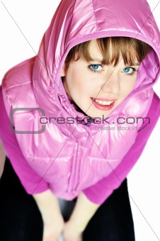 girl wearing hood