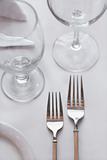 Forks on Dining Table