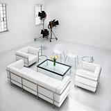 Living Room Furniture In Photography Studio