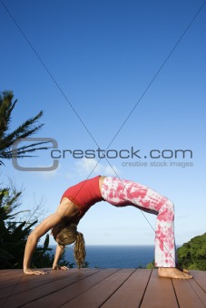 Young Woman Doing Yoga