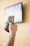 Hand Pointing Remote at TV