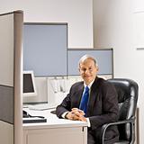 Businessman sitting at desk