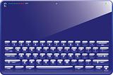 Blue Tablet Computer