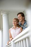 Couple on Porch of Home