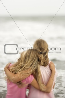 Mother and Daughter at the Beach
