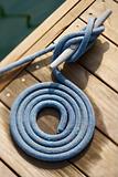 Coiled Rope on Dock