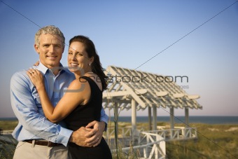 Portrait of Couple on Beach