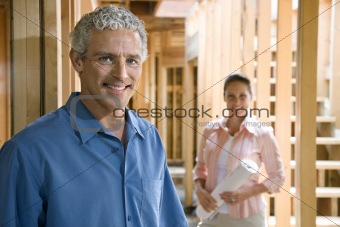 Couple Building Home
