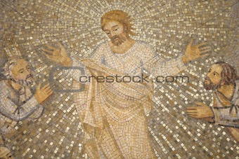 Mosaic of Christ and Disciples