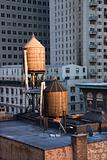 Rooftop Water Towers on NYC Buildings