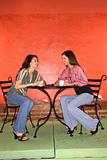 Two Young Women Having Coffee