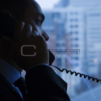 Businessman on Telephone