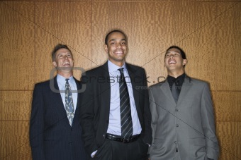 Businessmen Smiling and Laughing