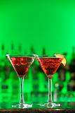 Cocktails in Martini Glasses
