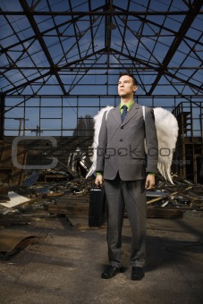 Businessman With Angel Wings