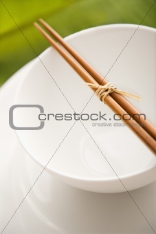 Chopsticks on an Empty Bowl