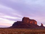 Mesa in Monument Valley at Dusk
