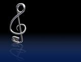 Safety Pin Treble Clef