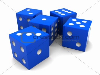 blue dices