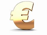 euro golden sign
