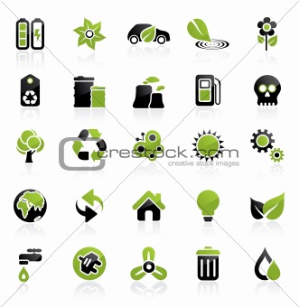 Environment icon set