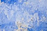 Grunge blue wall