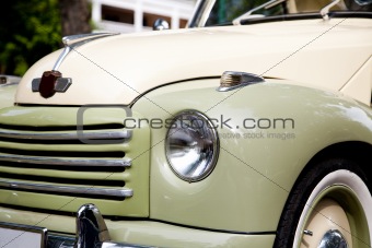 Part Of Classic Old-Timer Car. Vintage Series