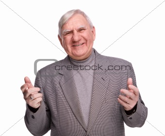 Portrait joyful elderly men