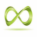 Abstract infinity symbol.