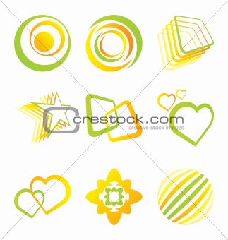Vector colorful symbols