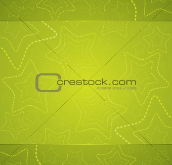 Green background with stars