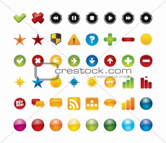 48 vector web icons