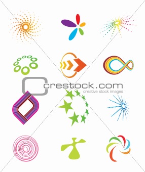 Colorful vector symbols
