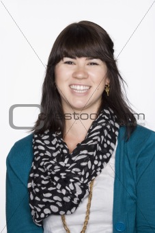 Portrait of Young Woman in Business Attire. Isolated.