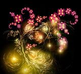 Fairy-tale luminous bouquet