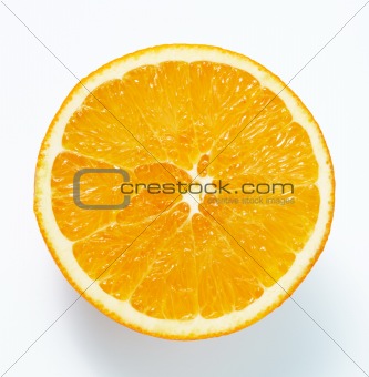Half fresh orange