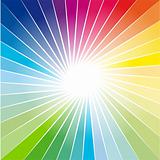 Rainbow Ray of lights explosion background