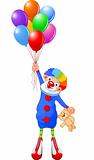 Clown and Balloons