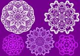lace doily, vector