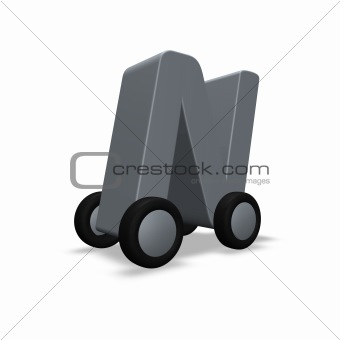 letter n on wheels