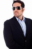 Young business man wearing sunglasses